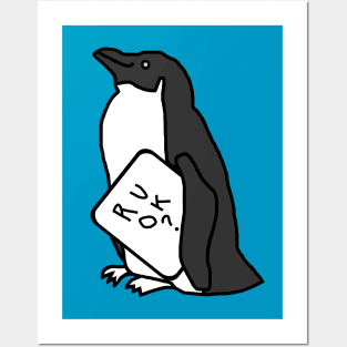 Penguin Wants to Know R U OK Posters and Art